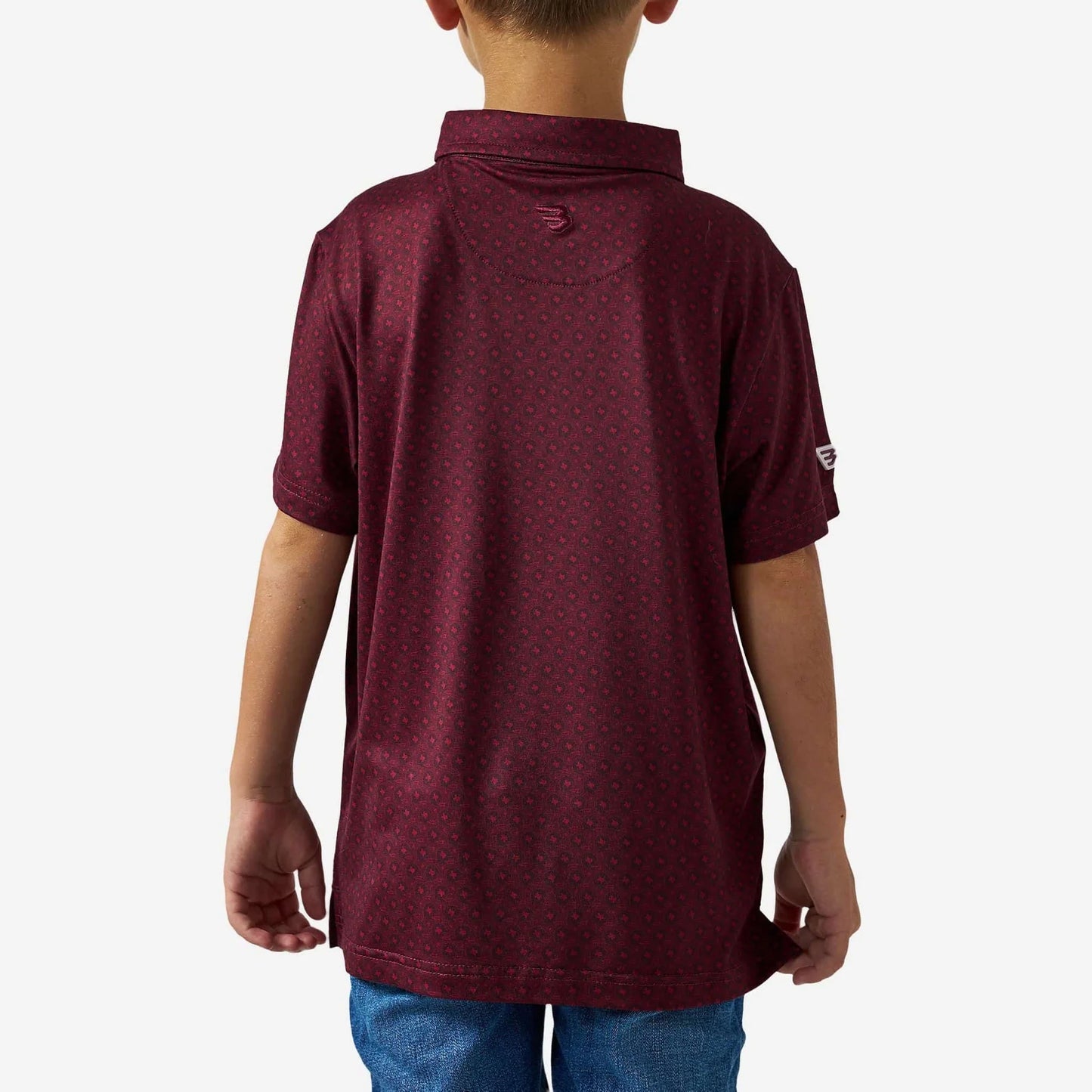 Maroon Vintage Helmets Performance Polo