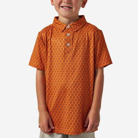 Burnt Orange Vintage Helmets Performance Polo