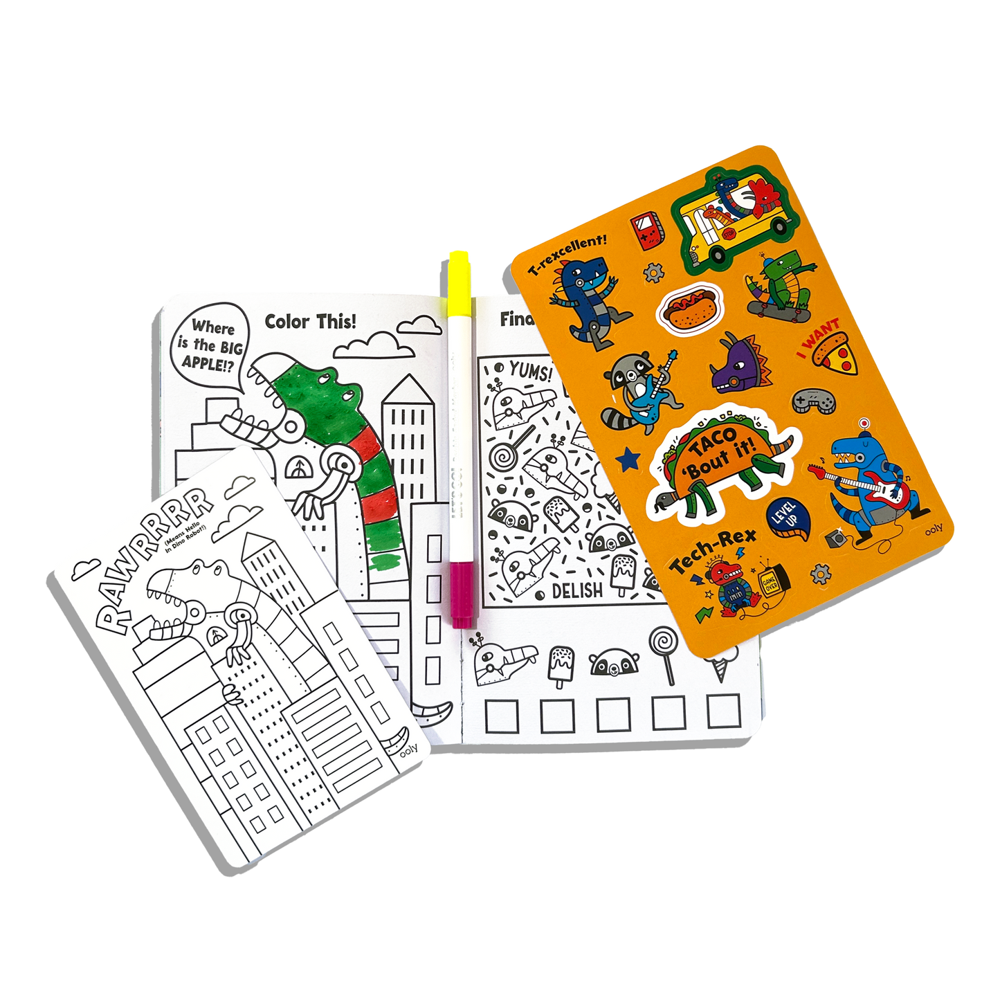Dinos Let's Go!: Activity & Coloring Kit