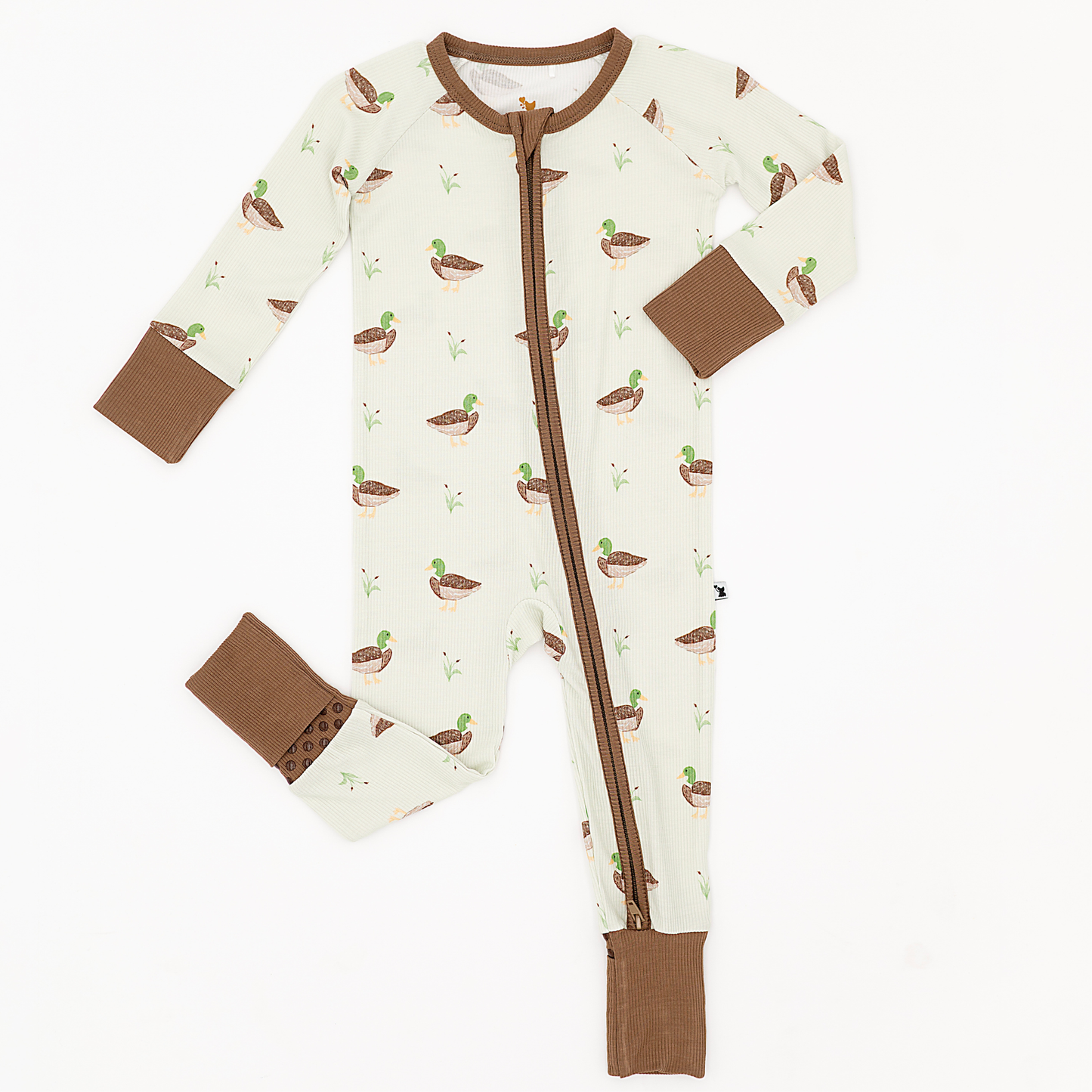 Duck, Duck Cute Ribbed Footies