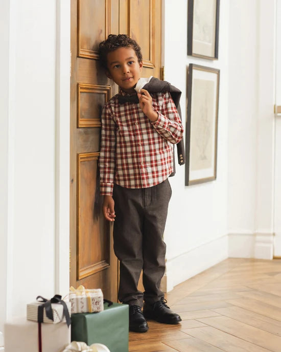 Harrison Button Down Holiday Tartan