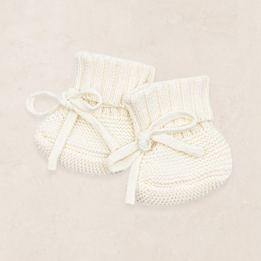 Ivory Knit Booties