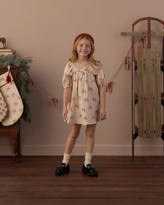 Sabrina Mini Dress Peppermint Bows