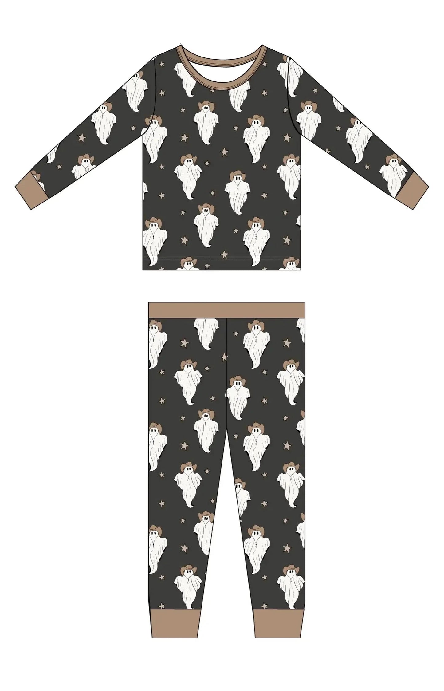 Ghost Cowboy Bamboo Toddler Set