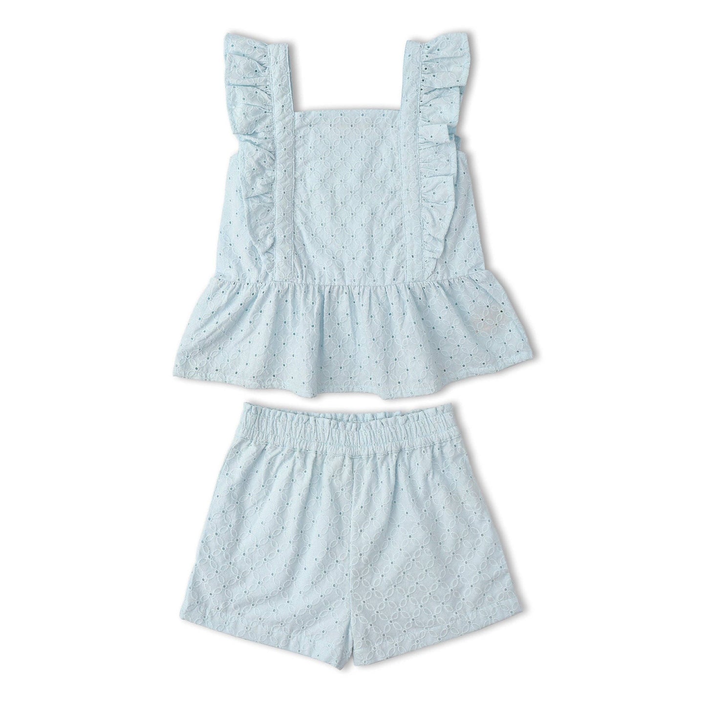 Light Blue Eyelet Set