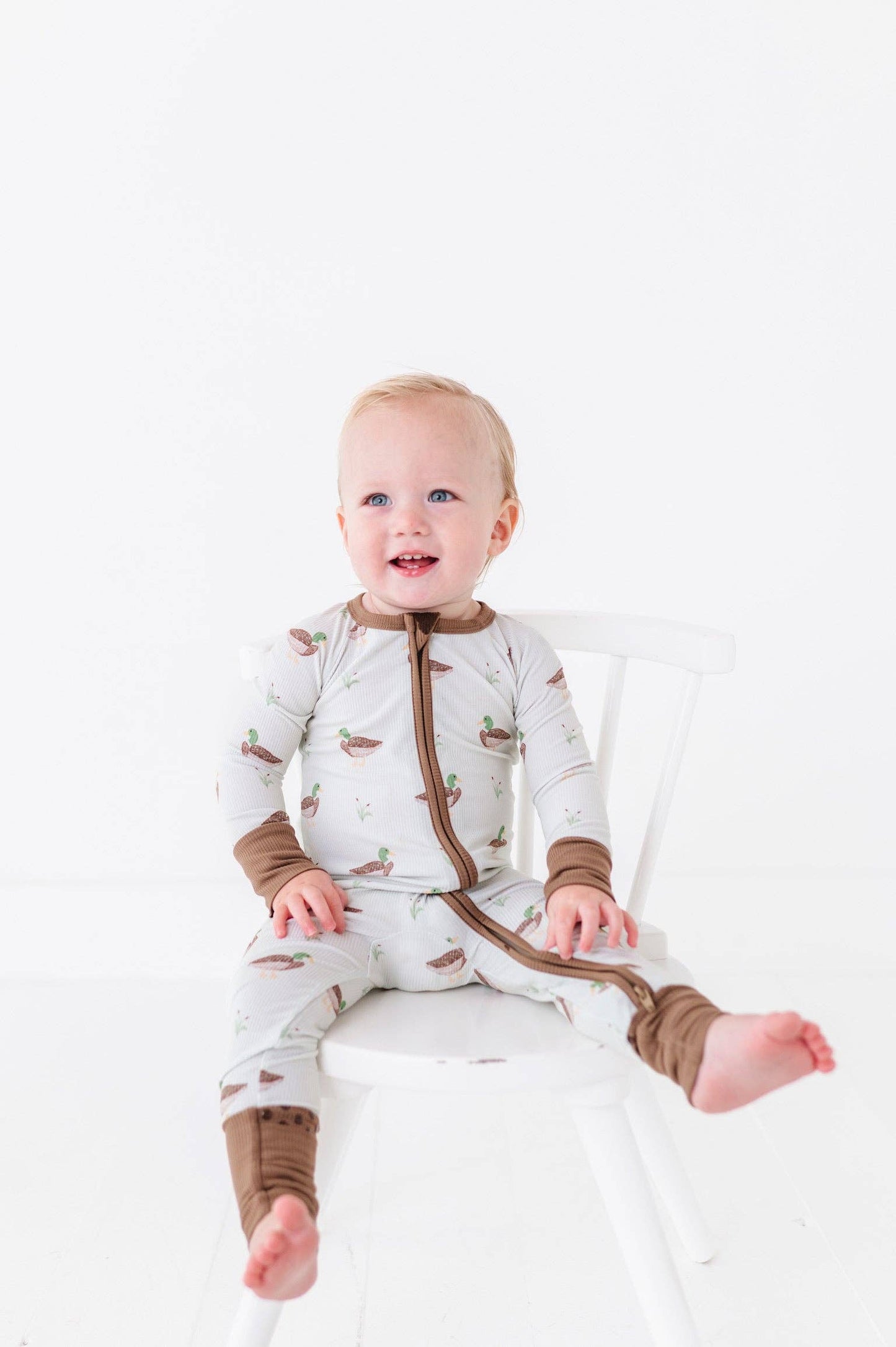 Duck, Duck Cute Ribbed Footies