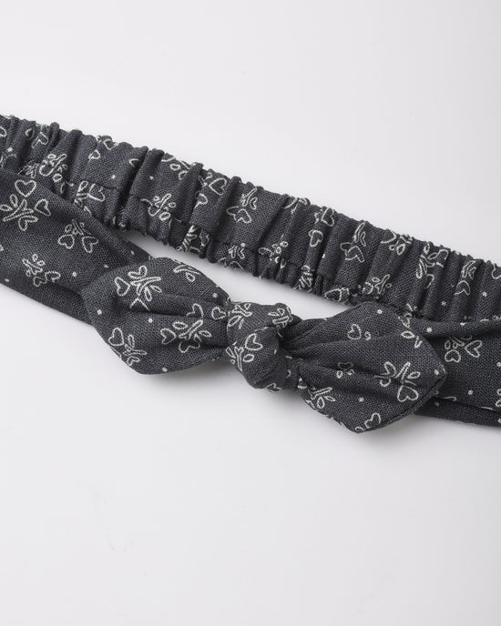 Baby Bow Headband Heart Ditsy
