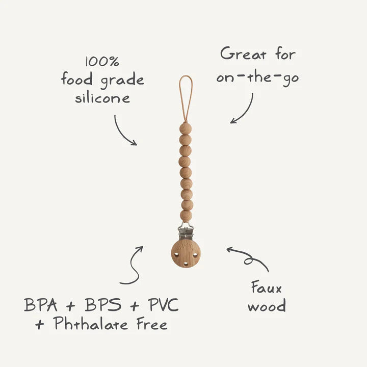Shifting Sands Silicone Pacifier Clip