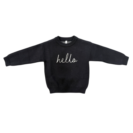Knit Sweater - Hello