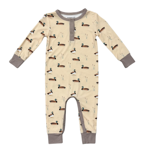 Baby Boy Snap Romper - Mallard Ducks