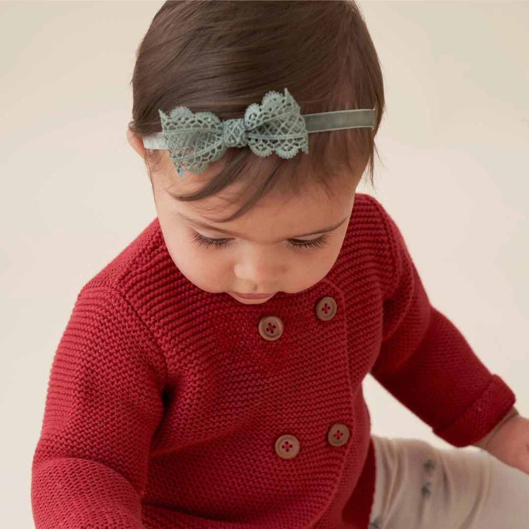 Velvet and Lace Christmas Bow Trio