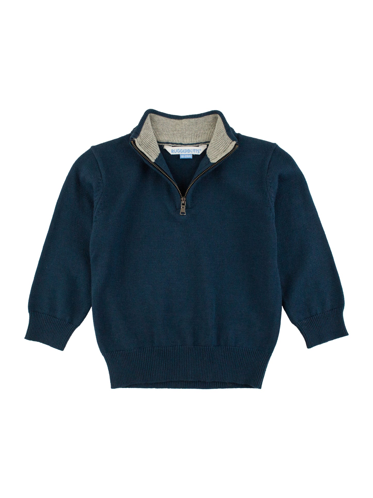 Navy Quarter-Zip Sweater