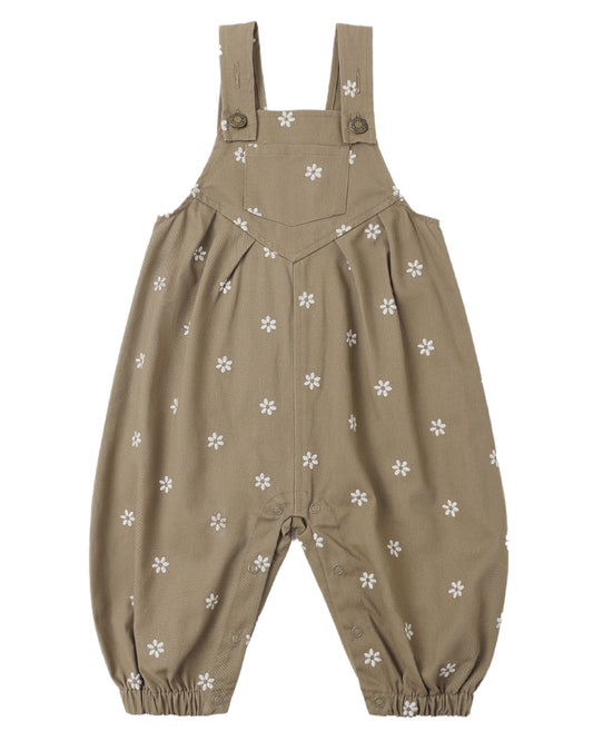 Vintage Overall Embroidered Daisies
