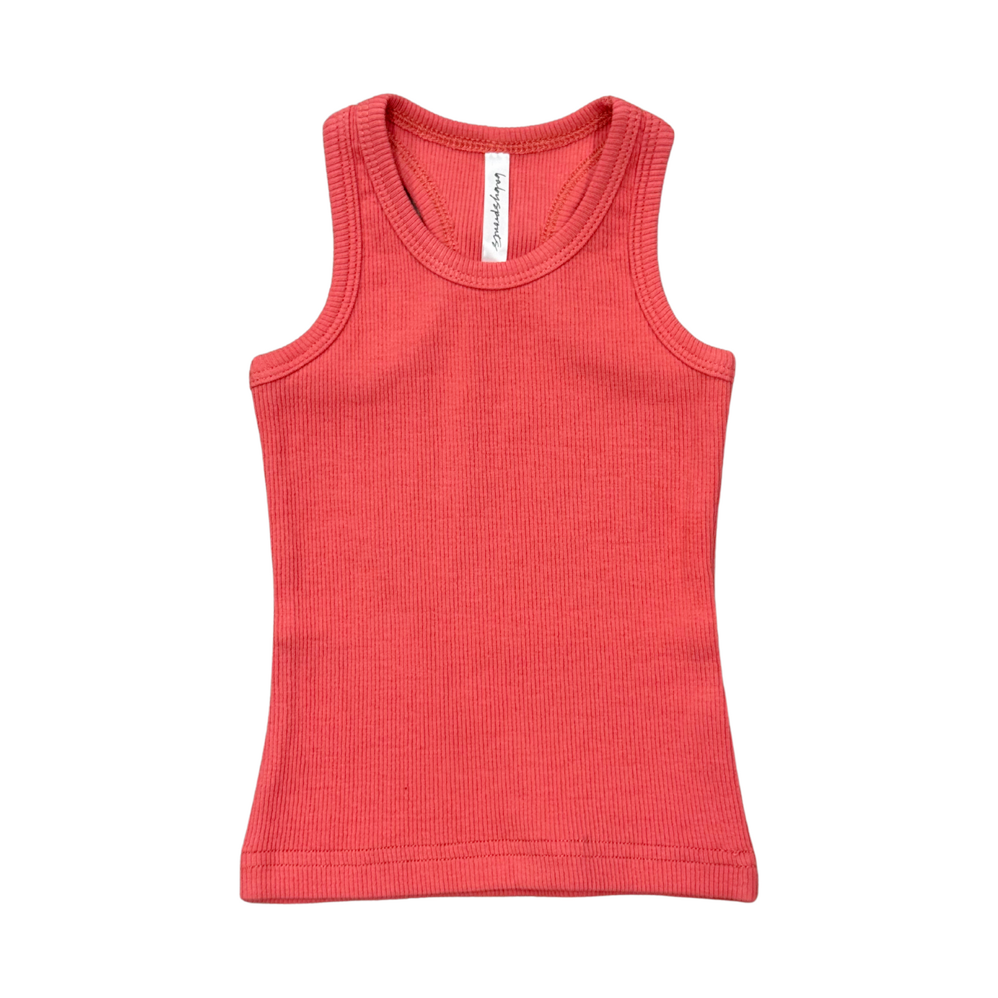 Cherry RIbbed Tank
