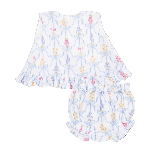 Ribbon Bouquets Ruffle Bloomer Set