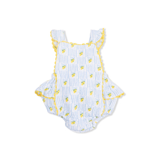 Lovely Lemons Ruffle Sunsuit