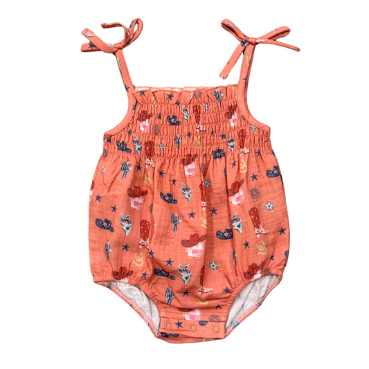 American Cowgirl Smocked Bubble