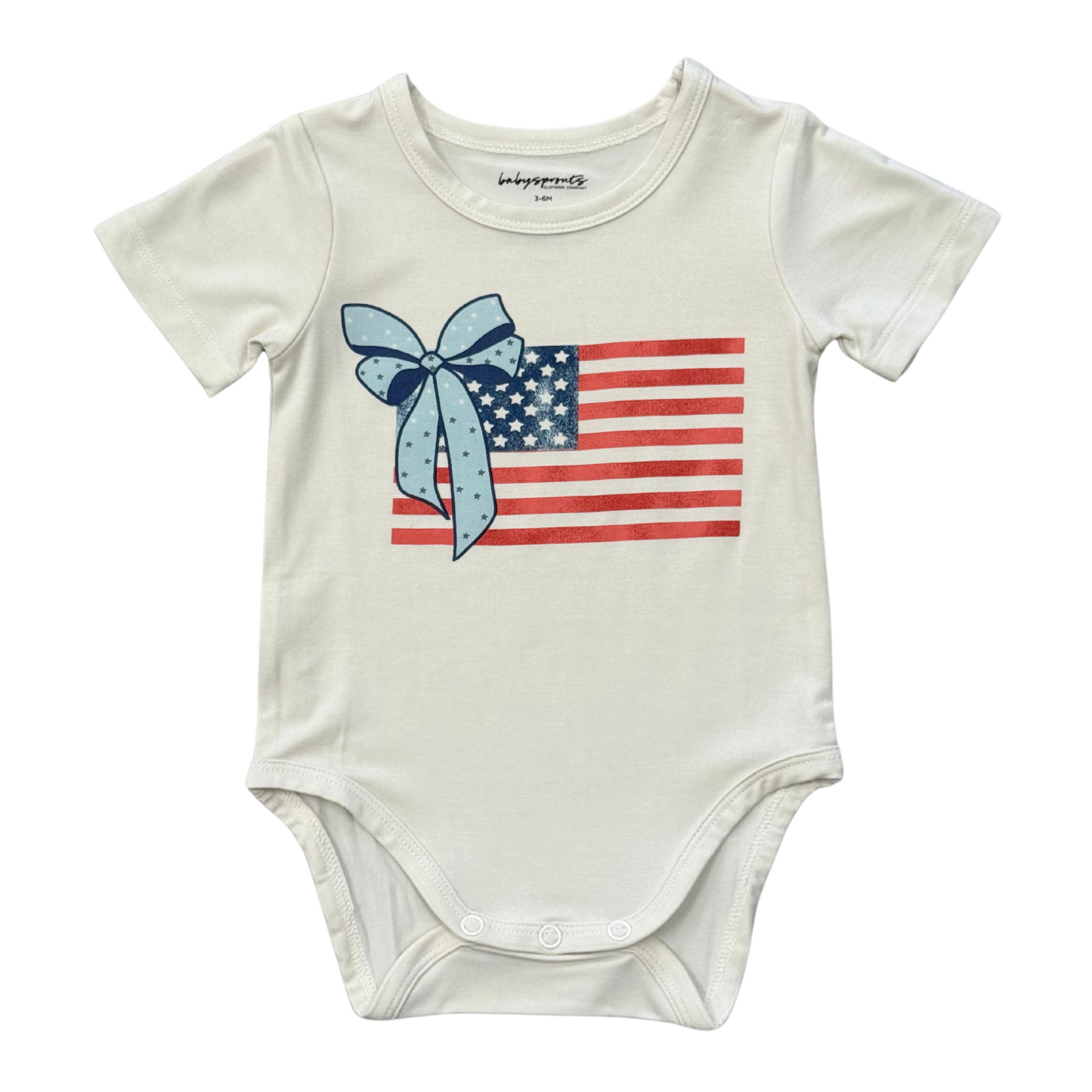 American Flag Onesie