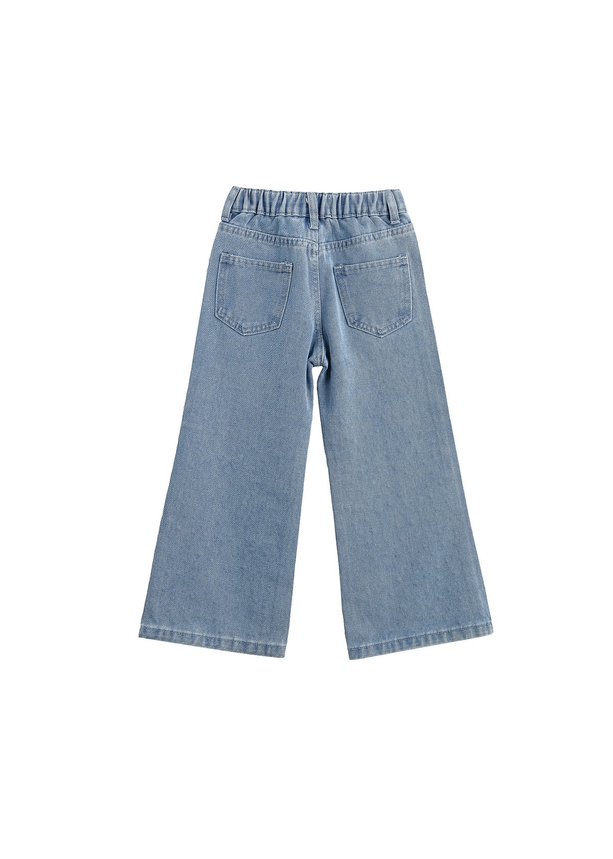 Rhinestone Bow Denim Pants