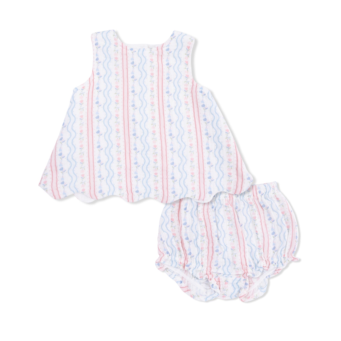 Tulip Stipe Scallop Bloomer Set
