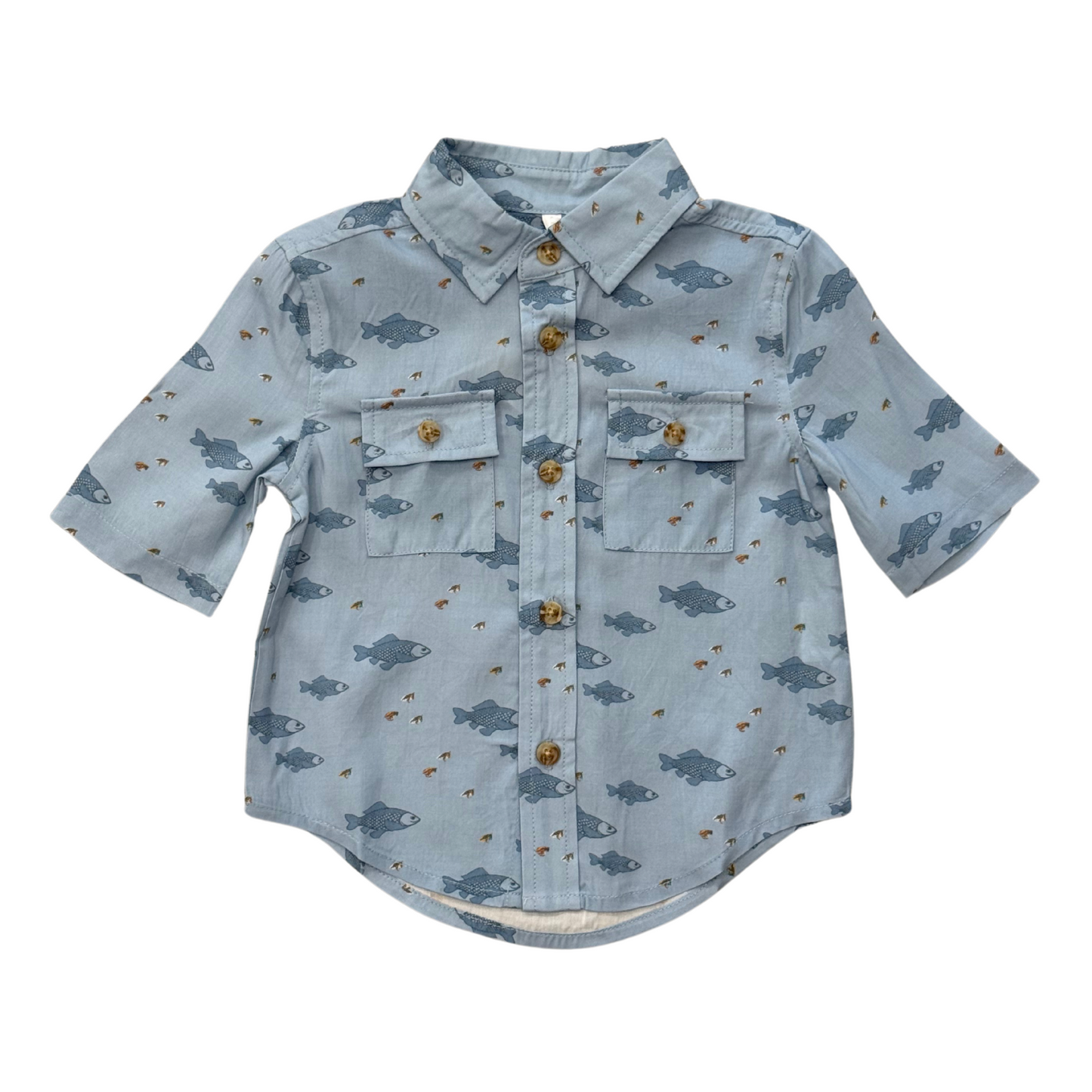 Fish Button Up Shirt