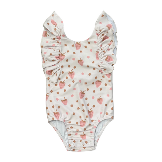Strawberries Ruffle Swimsuit