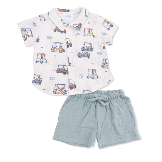 Zooming Carts Shorts Set